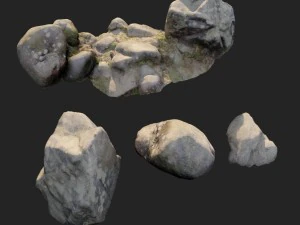 प्रकृति पत्थर 003 पैक 3D मॉडल