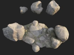 nature stones 003 pack 3D Model
