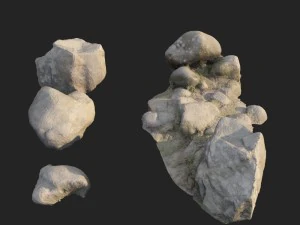 nature stones 003 pack 3D Model