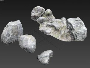 nature stones 003 pack 3D Model