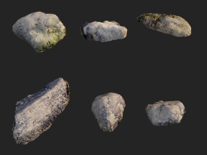 nature stones 004 pack Modelo 3D