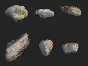 nature stones 004 pack 3D Model