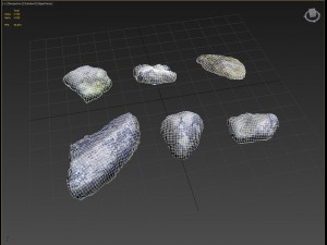 nature stones 004 pack Modelo 3D
