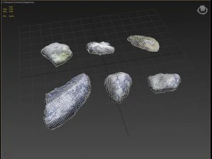 nature stones 004 pack 3D Model