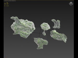 3d scanned nature forest roots 005 3D 模型