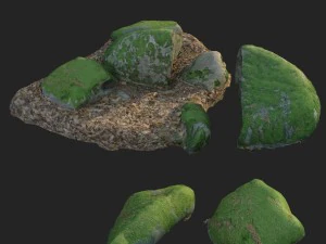 nature stone 007 3D Model