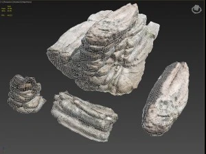 3d scanned nature stone 009 3D Model