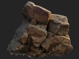 3d scanned nature stone 010 3D Model
