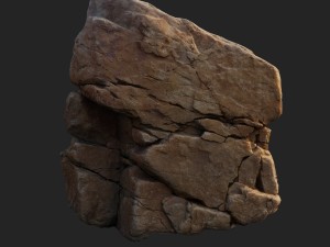 3d scanned nature stone 010 3D Model