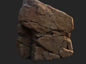 3d scanned nature stone 010 3D Model