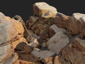 3d scanned nature stone 010 3D Model