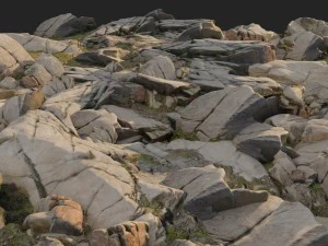 3d scanned nature stone 011 3D Model