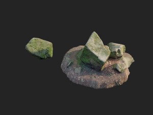 3d scanned nature stone 012 Model 3D
