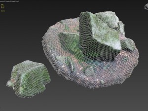 3d scanned nature stone 012 Model 3D