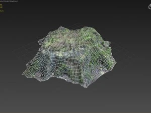 3d scanned nature tree stump 006 3D Model