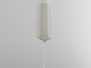 champagne glas Model 3D