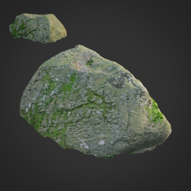 3d scanned nature stone 014 Modelo 3D .c4d .max .obj .3ds .fbx .stl .blend 