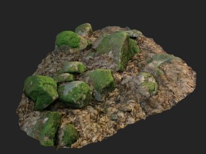 3d scanned nature stone 015 3D-Modell