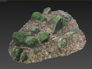 3d scanned nature stone 015 3D-Modell