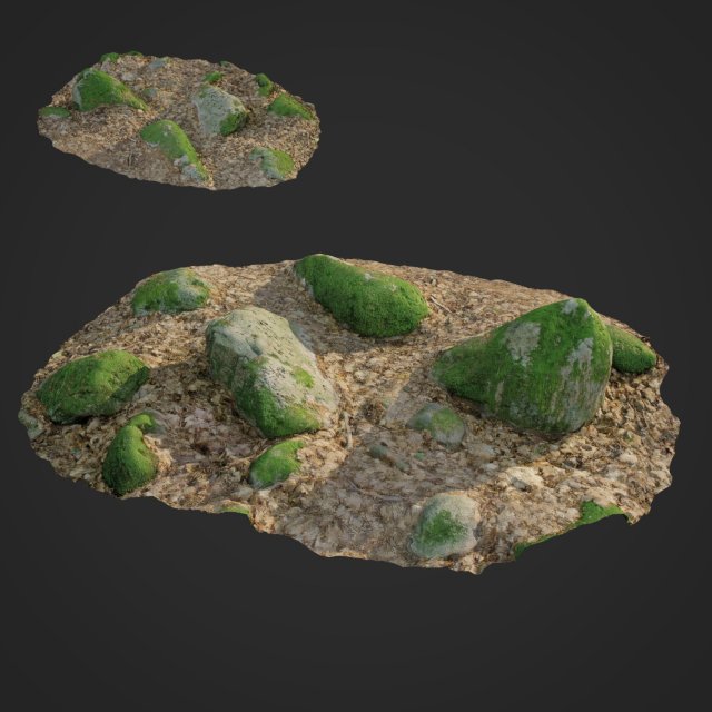 3d scanned nature stone 016 Modello 3D .c4d .max .obj .3ds .fbx .stl .blend 