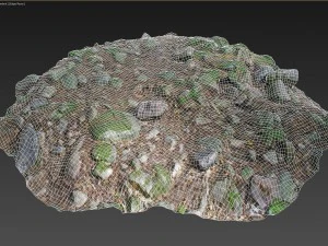 Pedra natural digitalizada em 3D 017 Modelo 3D