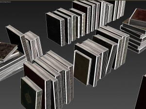 old books pack 001 collection Modèle 3D