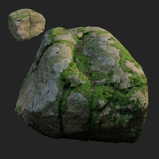 3d scanned nature stone 018 Model 3D .c4d .max .obj .3ds .fbx .stl .blend 