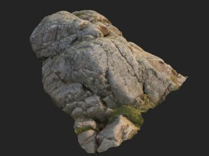 3d scanned nature stone 019 3D Model
