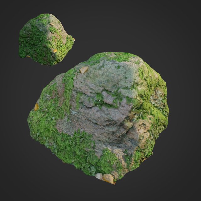 3d scanned nature stone 020 3D Model .c4d .max .obj .3ds .fbx .stl .blend