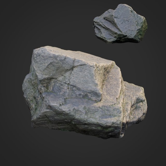 3d scanned nature stone 021 Modelo 3D .c4d .max .obj .3ds .fbx .stl .blend 