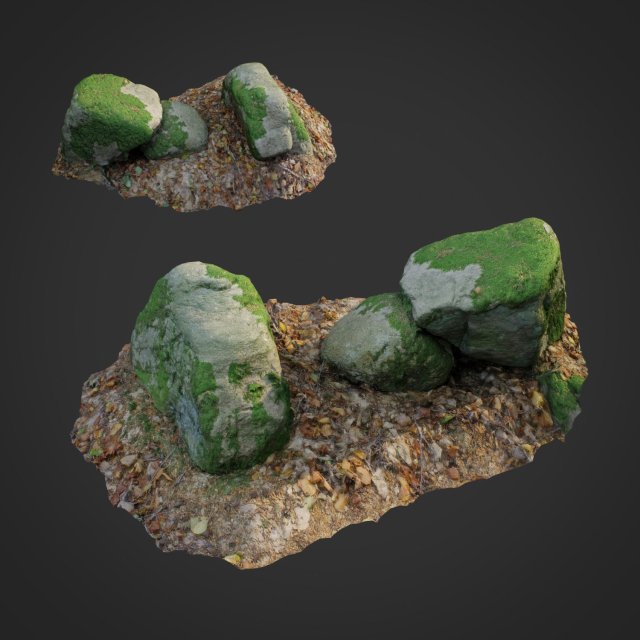 3d scanned nature stone 022 Model 3D .c4d .max .obj .3ds .fbx .stl .blend
