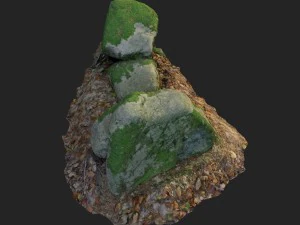 3d scanned nature stone 022 3D Model
