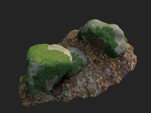 3d scanned nature stone 022 Model 3D