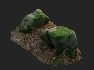 3d scanned nature stone 022 3D Model