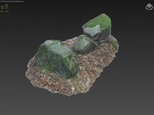 3d scanned nature stone 022 Model 3D
