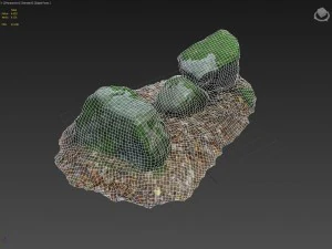 3d scanned nature stone 022 3D Model