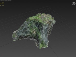 3d scanned nature tree stump 008 Modello 3D