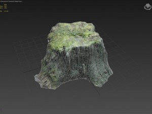 3d scanned nature tree stump 009 3D Модель