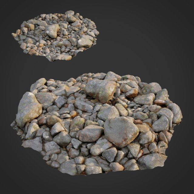 3d scanned nature stone 023 Modèle 3D .c4d .max .obj .3ds .fbx .stl .blend 