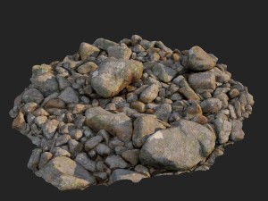 3d scanned nature stone 023 Modèle 3D