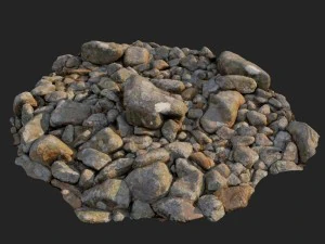 3d scanned nature stone 023 3D Model