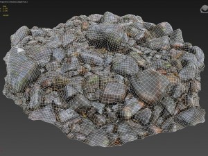 3d scanned nature stone 023 Modèle 3D