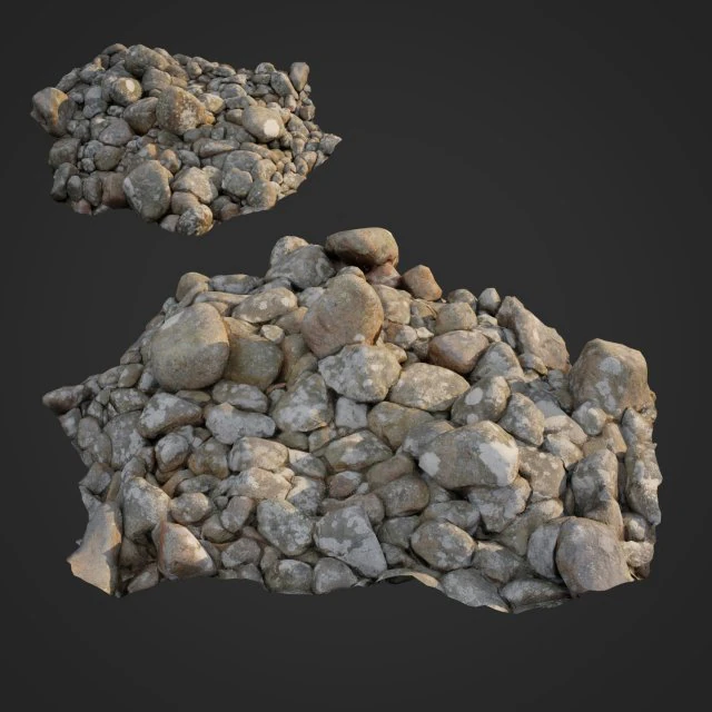 3d scanned nature stone 024 3D Model .c4d .max .obj .3ds .fbx .stl .blend