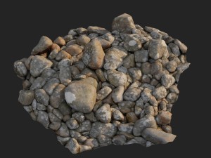 3d scanned nature stone 024 3D Model