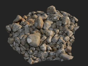 3d scanned nature stone 024 3D Model