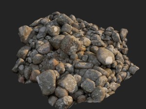 3d scanned nature stone 024 3D Model