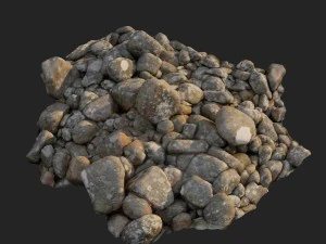 3d scanned nature stone 024 3D Model