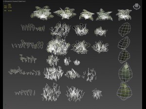 nordic forest plants a collection 3D 모델