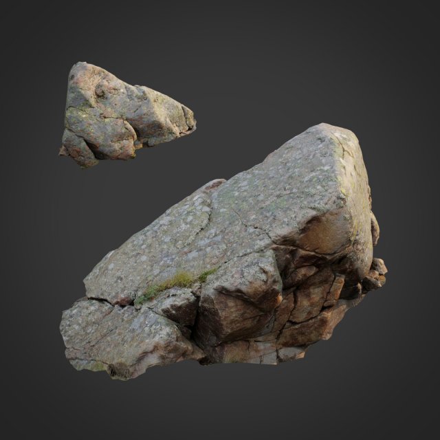 3d scanned nature stone 026 Model 3D .c4d .max .obj .3ds .fbx .stl .blend 