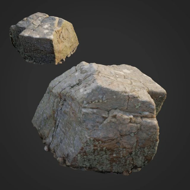 3d scanned nature stone 027 3D Model .c4d .max .obj .3ds .fbx .stl .blend 